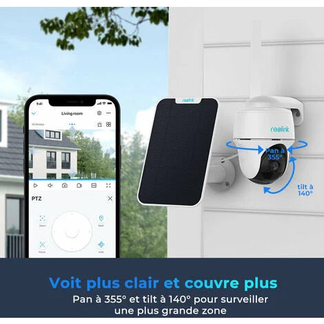 Caméra 4G LTE intelligente 4K 8MP sans fil avec vision nocturne couleur